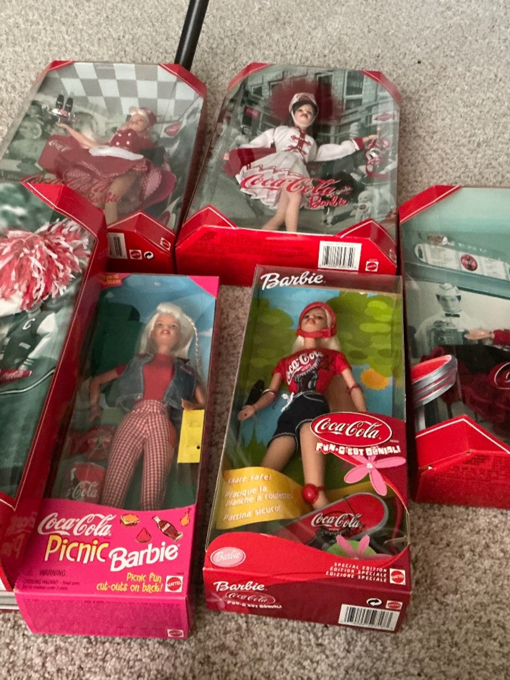 Collection of 8 Coca Cola Barbie’s!